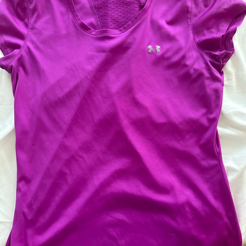 Under Armour Women's Vivid Purple Short Sleeve Tee
